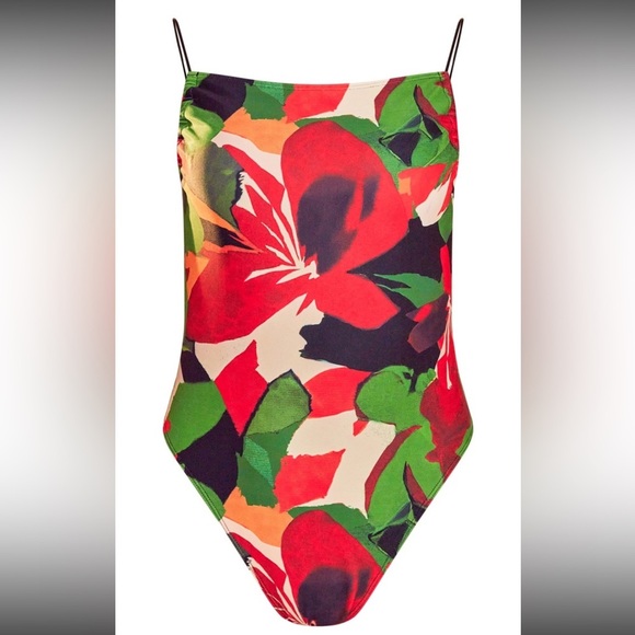 PrettyLittleThing Floral Print One Piece Swimsuit US 2 - Picture 10 of 11